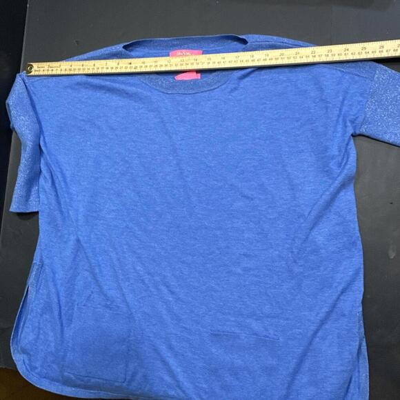 LILLY PULITZER Preppy Luxury Minimalist Sweater Oversized Pockets Coolmax XS NWT - Picture 7 of 14